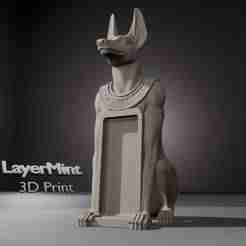 Anubis Phone Stand STL – Egyptian Mythology Jackal God 3D Print Model