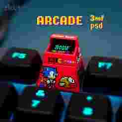 Arcade Machine Keycap | Retro Gaming Artisan Keycap | 3D Printable for Mechanical Keyboards