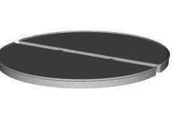 Art Deco Island Platform curved end roof sections 1/148 scale