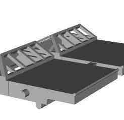 Art Deco Station Platform 25mm roof half skylight sections 1/148 scale