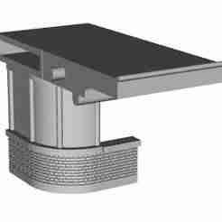 Art Deco Station Platform kiosk building corner left side1/148 scale