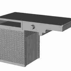 Art Deco Station Platform lift building with outward door left side 1/148 scale