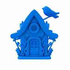 bird house / bird house stl / wooden bird house / 3d Bird House /Decorative Bird House / bird stl