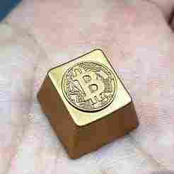 Bitcoin Keycap: Artisan Crypto Keycap for Mechanical Keyboard