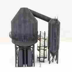 Blast Furnace Dust Catcher Section OO Gauge Model Railway Steelworks READY TO PRINT