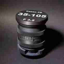 Canon nFD 35-105mm f/3.5 Lens Rehousing – Cine Housing (3D Printable)
