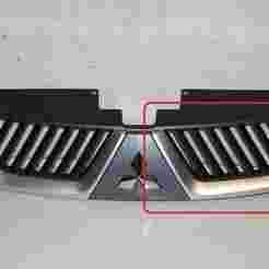 Chrome insert bumper grille mitsubishi outlander II 06-10r 7450A038