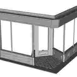 Corner shop front type 1 1/43 scale