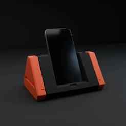 Cyberpunk Phone Dock – 3D Printed Futuristic Smartphone Stand