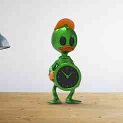 Duck desk clock