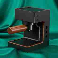 Espresso Machine 3D STL — Professional, 1pc & 7‑part