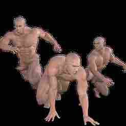 Ferocious man modeling