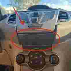 Ford Fiesta Mk7 - mk8 radio screen lower cover  8A61-A061B62-AFW CP