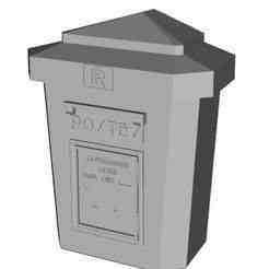 French postbox 1930s style 1/12 scale
