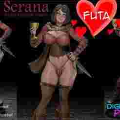 FUTA Serana Vampire with NSFW version and Miniatures COMBO PACK