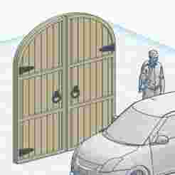 Garage door 3 1/64 scale