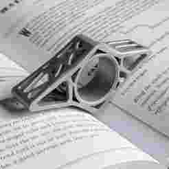 Generative Design Book Page Holder | Futuristic  for 3D Printing