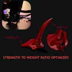 GEPRC vapor protection fin for  camera & lipo  (STRENGTH to WEIGHT RATIO OPTIMIZATION)