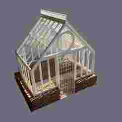 GLASS HOUSE 1/12 Scale for Dollhouses