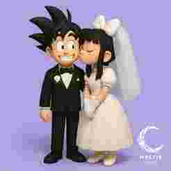 Goku and Chi-Chi Wedding 3D – Cartoon Fanart