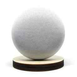 Google Home & Nest Mini Stand DXF Files Laser Cut Wooden Smart Speaker Holder Minimalist Sound-Enhancing Design