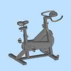 Gym scene model Fitness equipment spinning bike 1/64 scene digital model