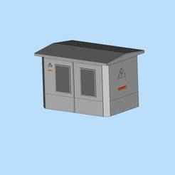 High-voltage substation equipment box, power equipment box, miniature scene model