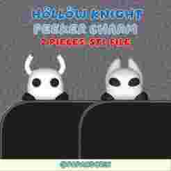 hollow knight silksong cute peeker charms (hippers) set for smartphone, tablet and kindle 2 pieces