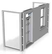 House front module,rendered with door on left 1/152 scale