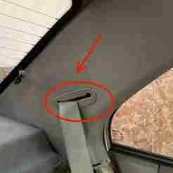 Hyundai Accent Admira rear seat belt cover