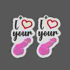 I Love Your Penis - Earring & Pendant