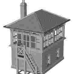 LBSCR Small S&F type 5 Signal box (left hand access) 1/152 scale