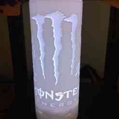 litophanie monster energy edition lamp