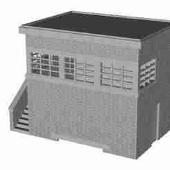 LMS ARP Signal Box Left hand brick stairs 1/152 scale