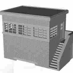 LMS ARP Signal Box Right hand brick stairs 1/100 scale