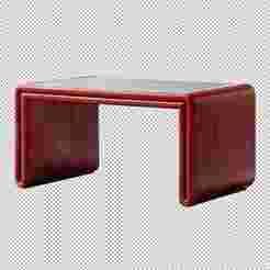 Low coffee table inspired by Carlo Scarpa