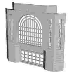 Low Relief Cinema front stone wall 1/152 scale