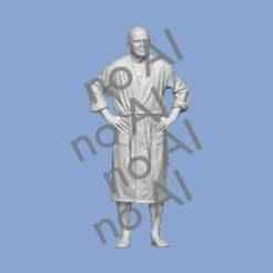 MAN BATHROBE PEOPLE CHARACTER DIORAMA