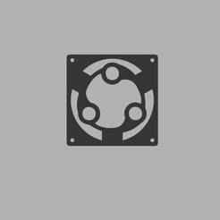 Mangekyō Sharingan Fan Grill 120mm - Solid Plate Design