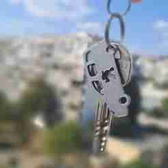 Mini Peugeot Partner Keychain