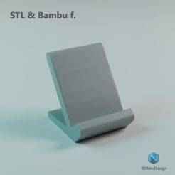 Minimalist Phone Stand - 3D Printable Desk Accessory