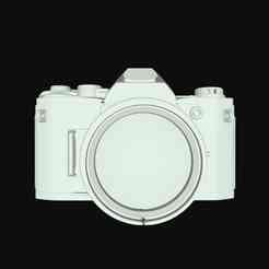 Nikon Camera STL  3D Printable Vintage DSLR Model for Photography Fans