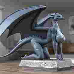 nude dragon Draconic lizard all fours decoration hot Lady boobs pussy tits ass