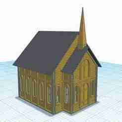 OLD FRONTIER TOWN CHURCH HO SCALE
