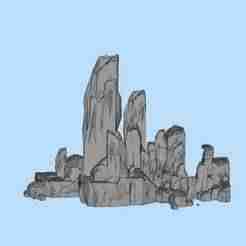 Oriental outdoor garden rockery and rockery garden landscaping stone mountain scene model