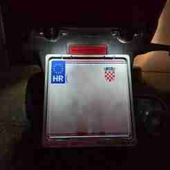 Piaggio MP3 license plate light bracket