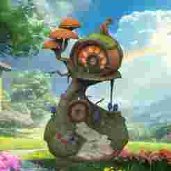 Pumpkin Tree House | Hobbit House Fantasy | Dioramas and Decoration | STL