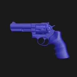 RUGER GP100 4" 4.25 Inch - Real Size 3D Scan High Quality RUGER REVOLVER 357 Magnum