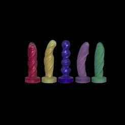 set of different dildos