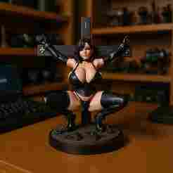 Sexy Bdsm Latex GIRL Xcross 3d model stl